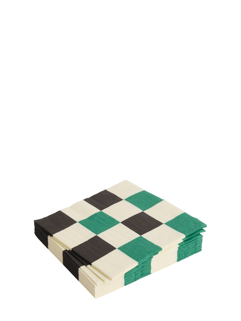 Lunch pattern paper napkins, multiple colours