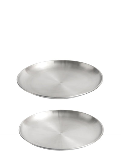 Outdoor Market large steel plates, 2-set (Ø26cm)
