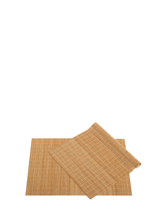 Bamboo placemat set of 2, natural