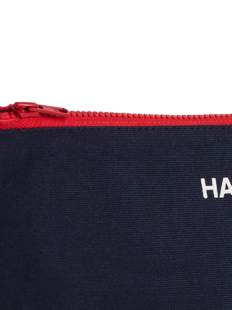 Multi S cotton canvas pouch, midnight blue-multi