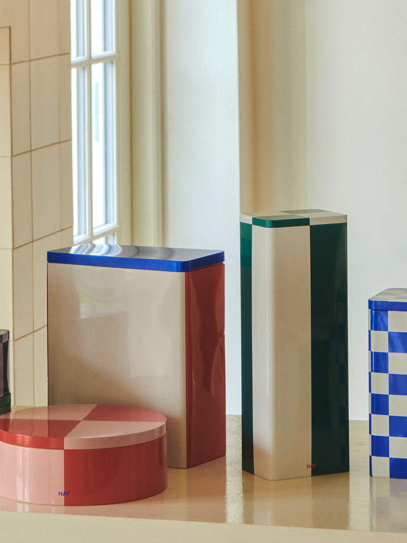 Tin XL container, 2 colour combos