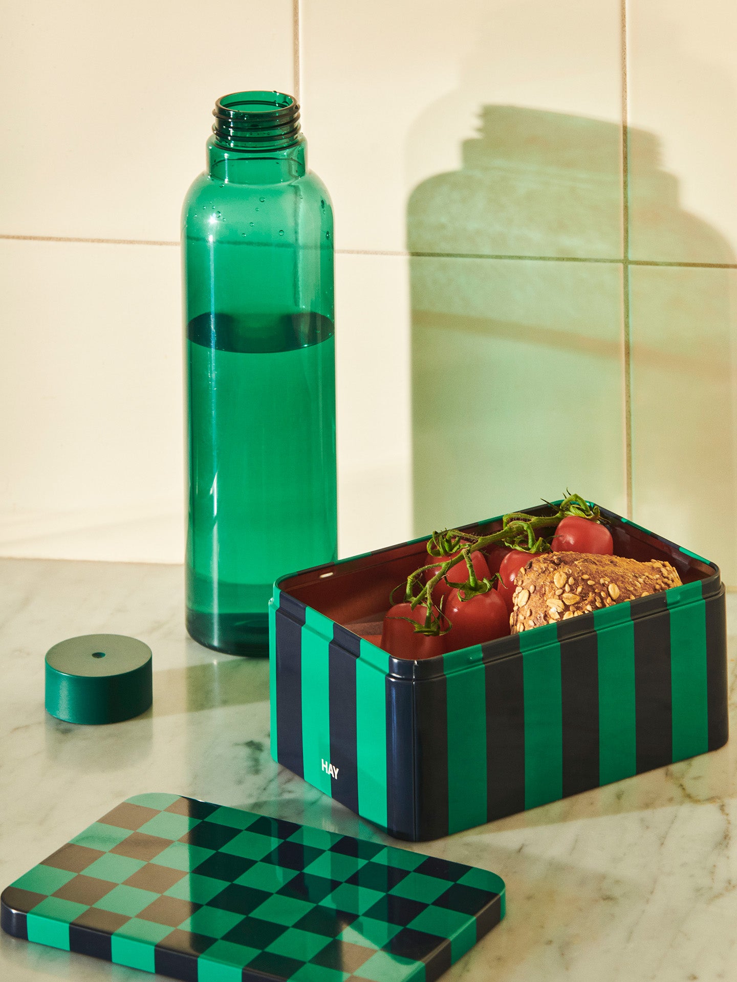 Tin S container, 4 colour combos