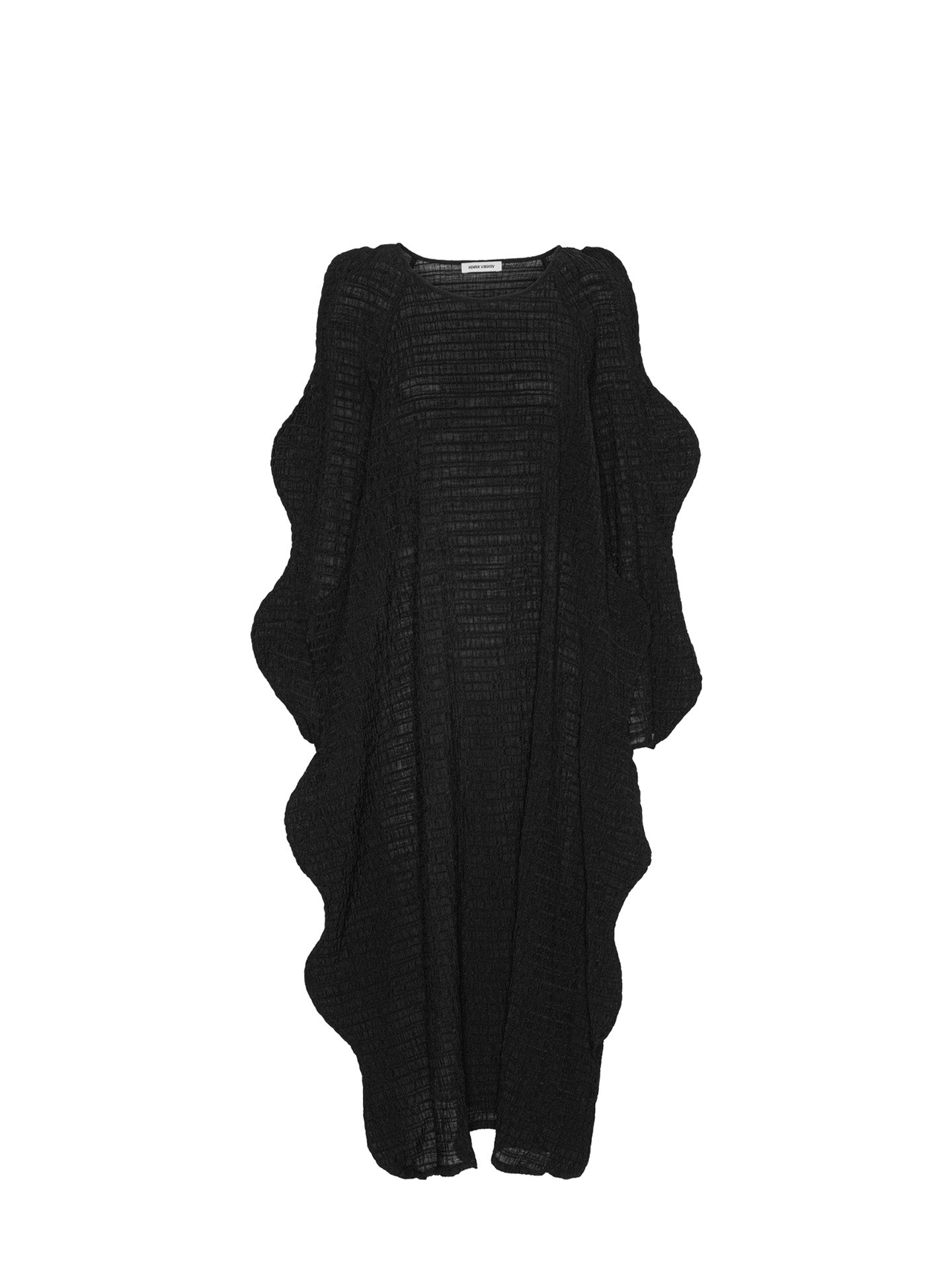 Octo long sleeve dress, black