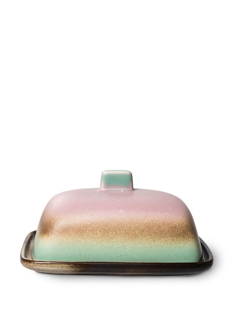 70's ceramics: butter dish, mercury