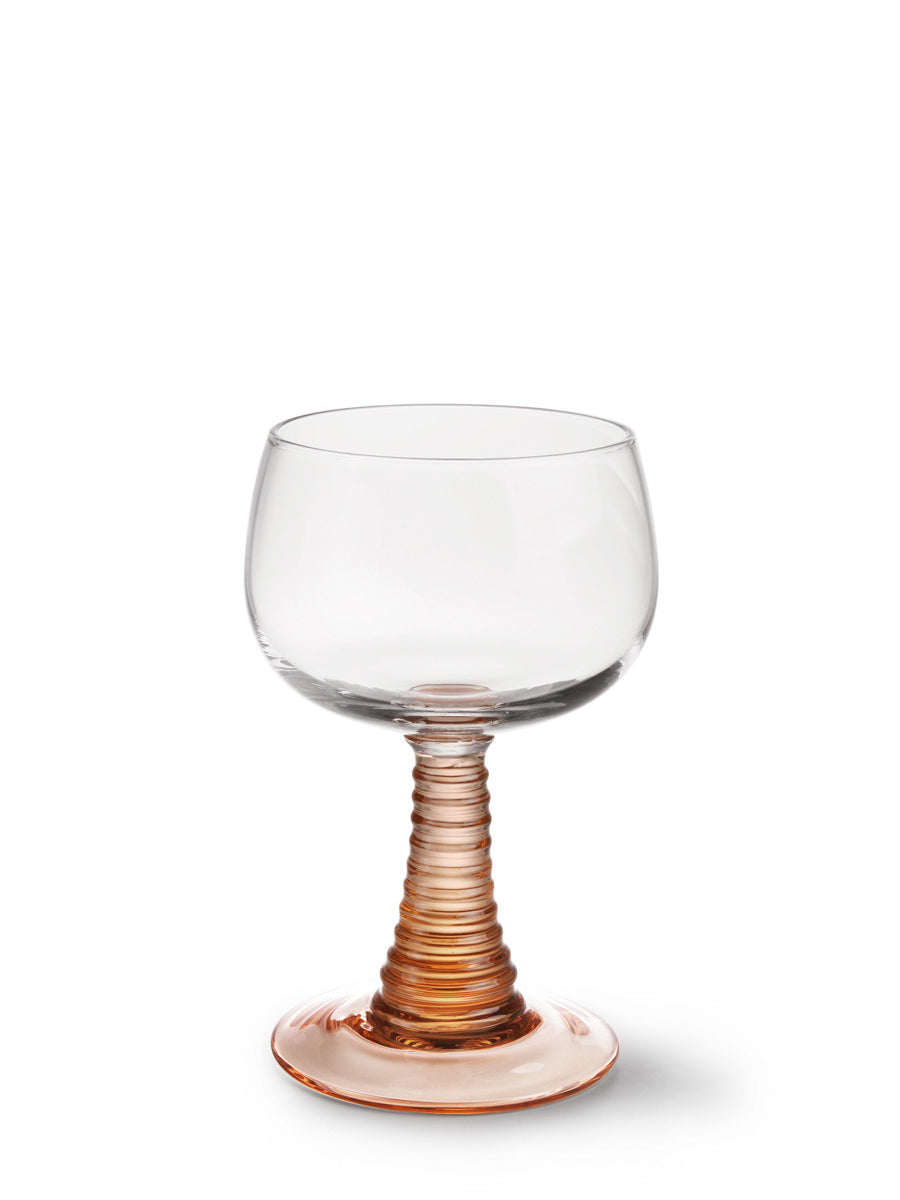 Swirl wine glass (275 ml), nude