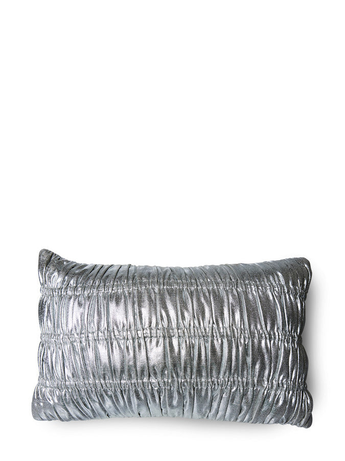 Wrinkled cushion New age, silver