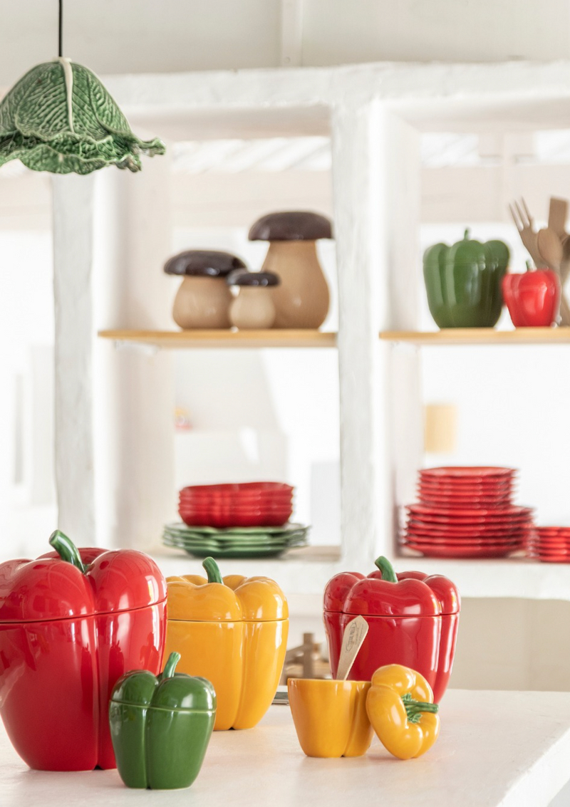 Many pepper jars by Bordallo Pinheiro