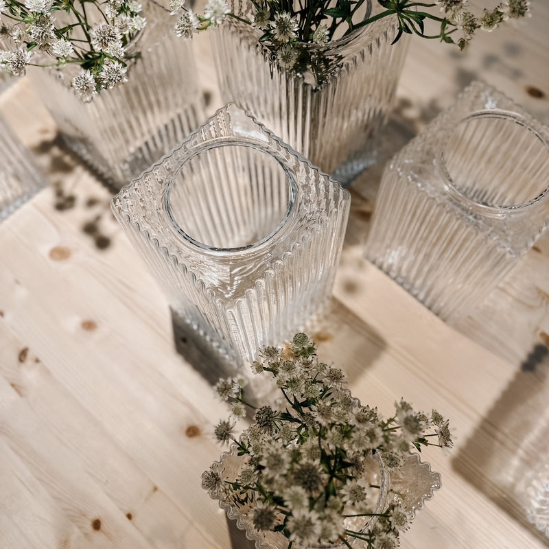 Flocka glass vase