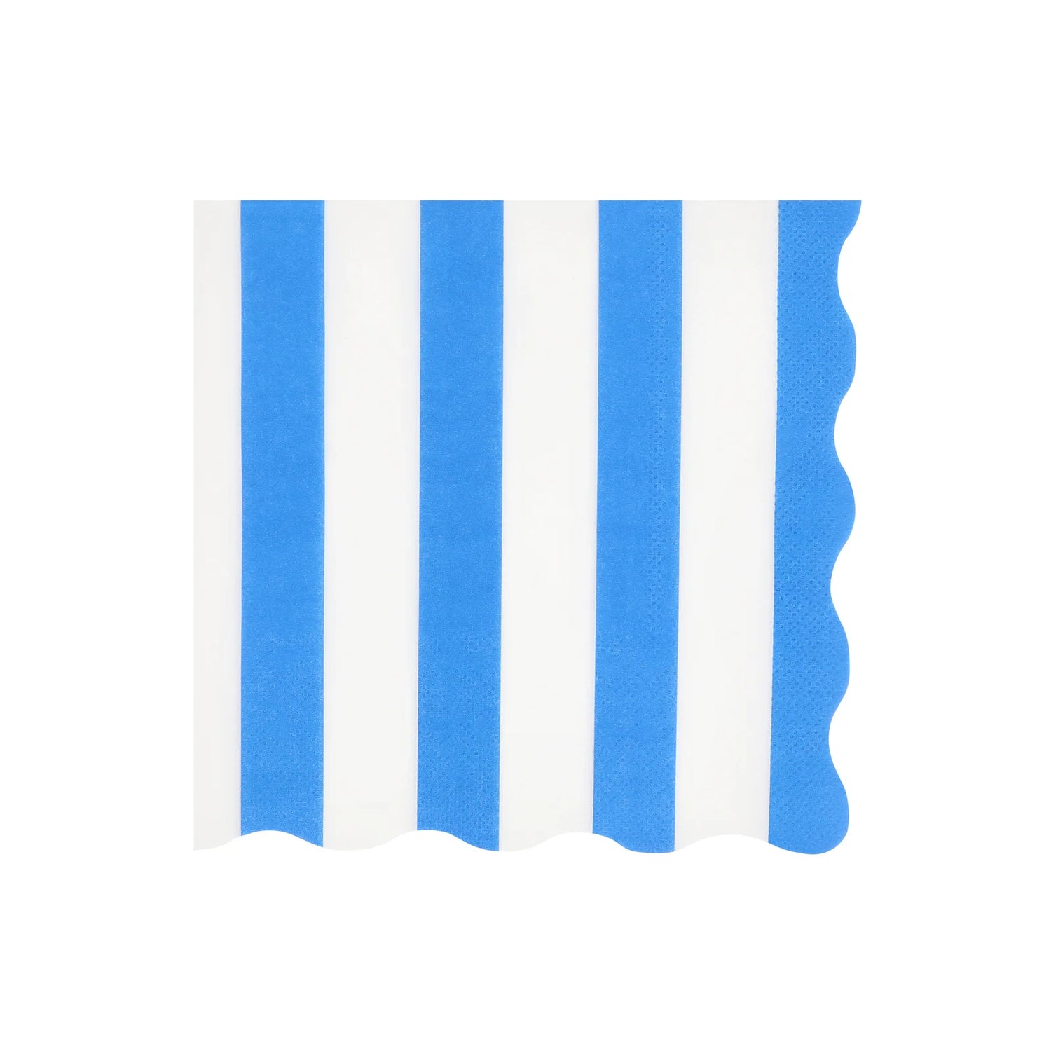 Blue and white striped pattern on a white background