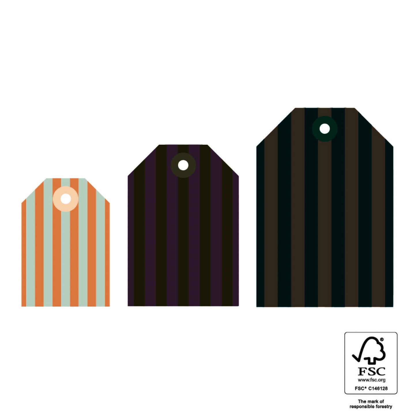 Small gift tag, colourfuls