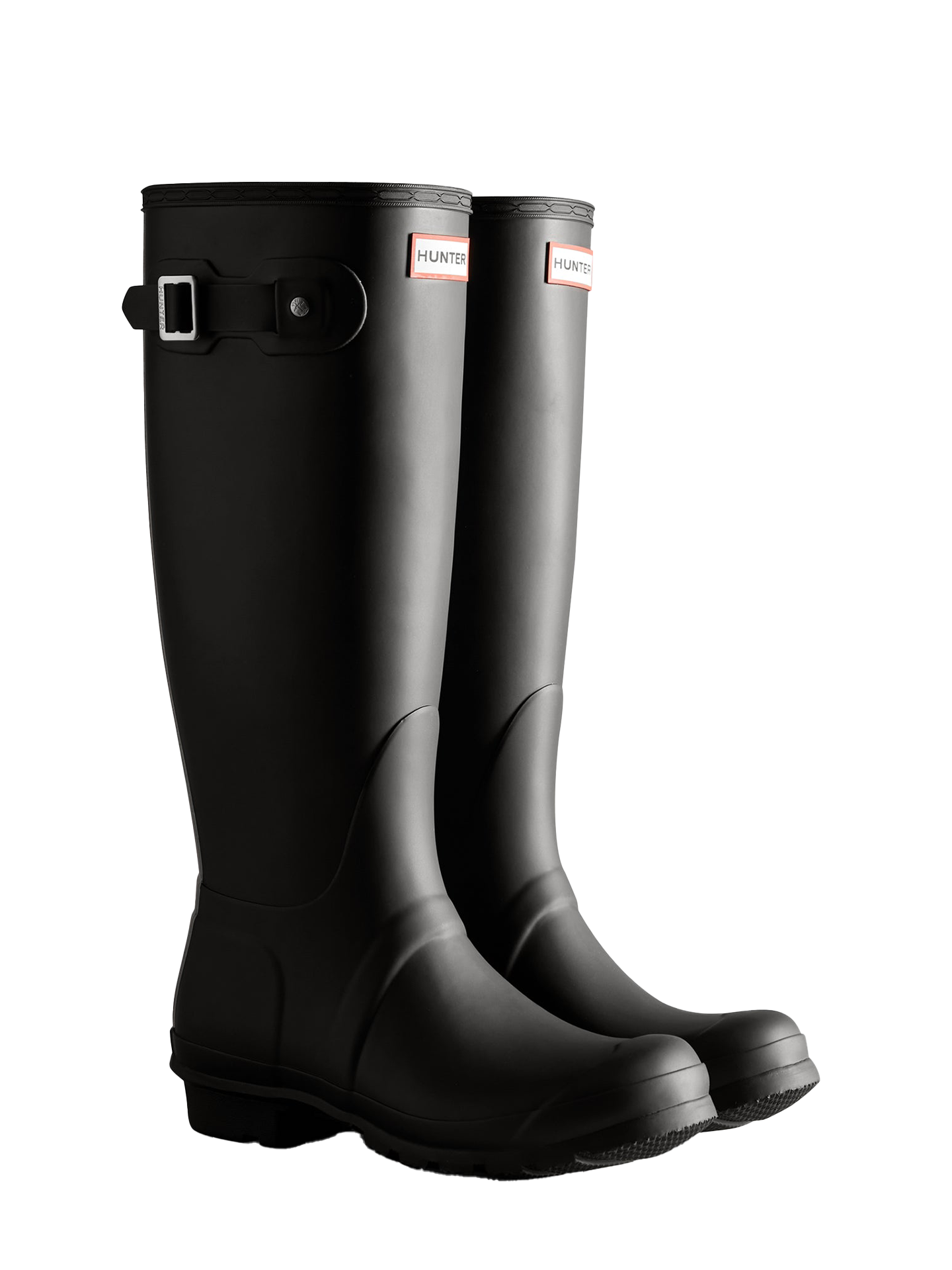 Women's original tall hunter tri logo boot, black