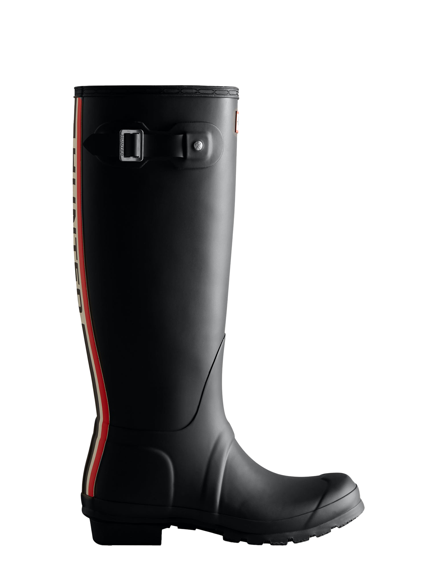 Women's original tall hunter tri logo boot, black