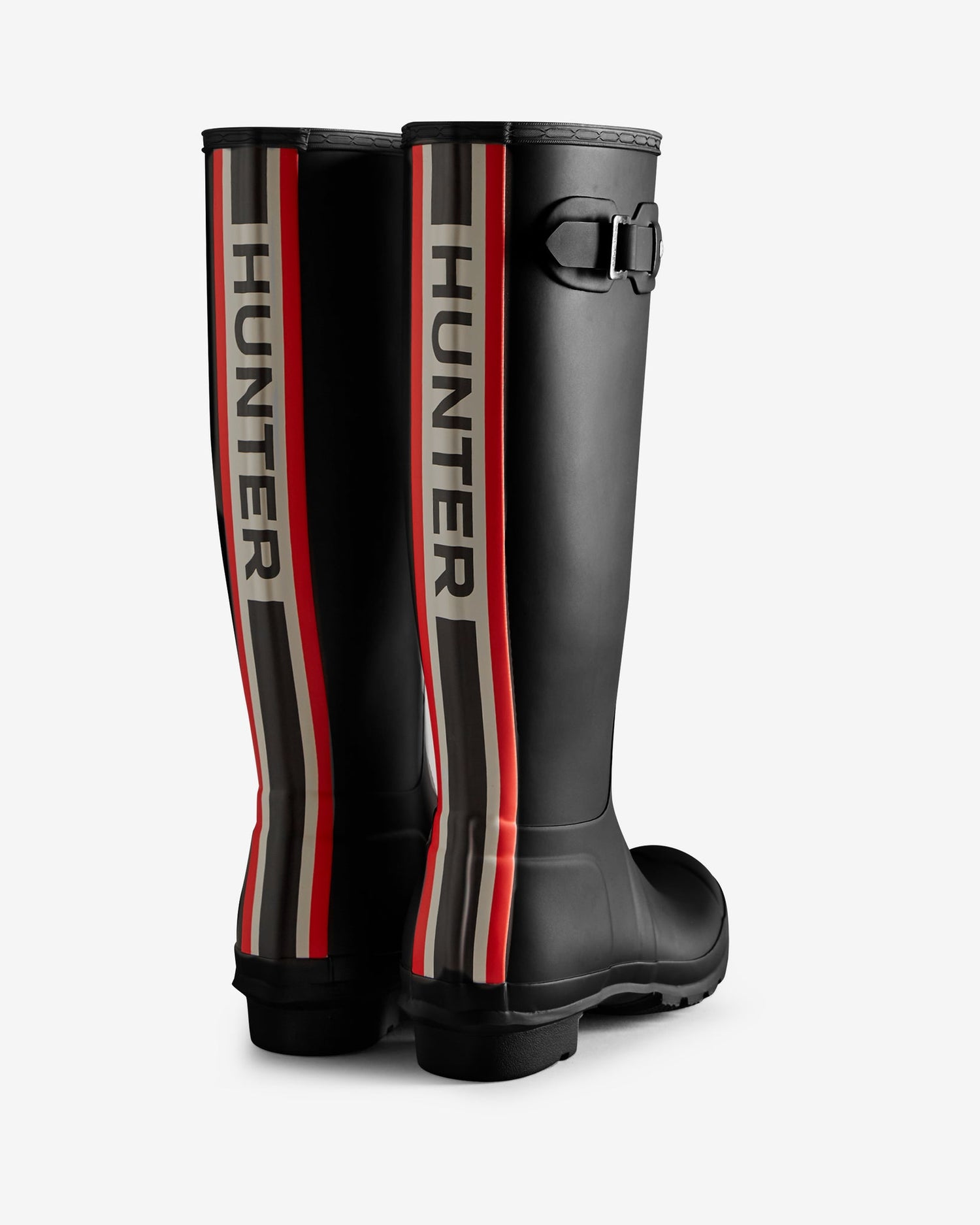 Women's original tall hunter tri logo boot, black