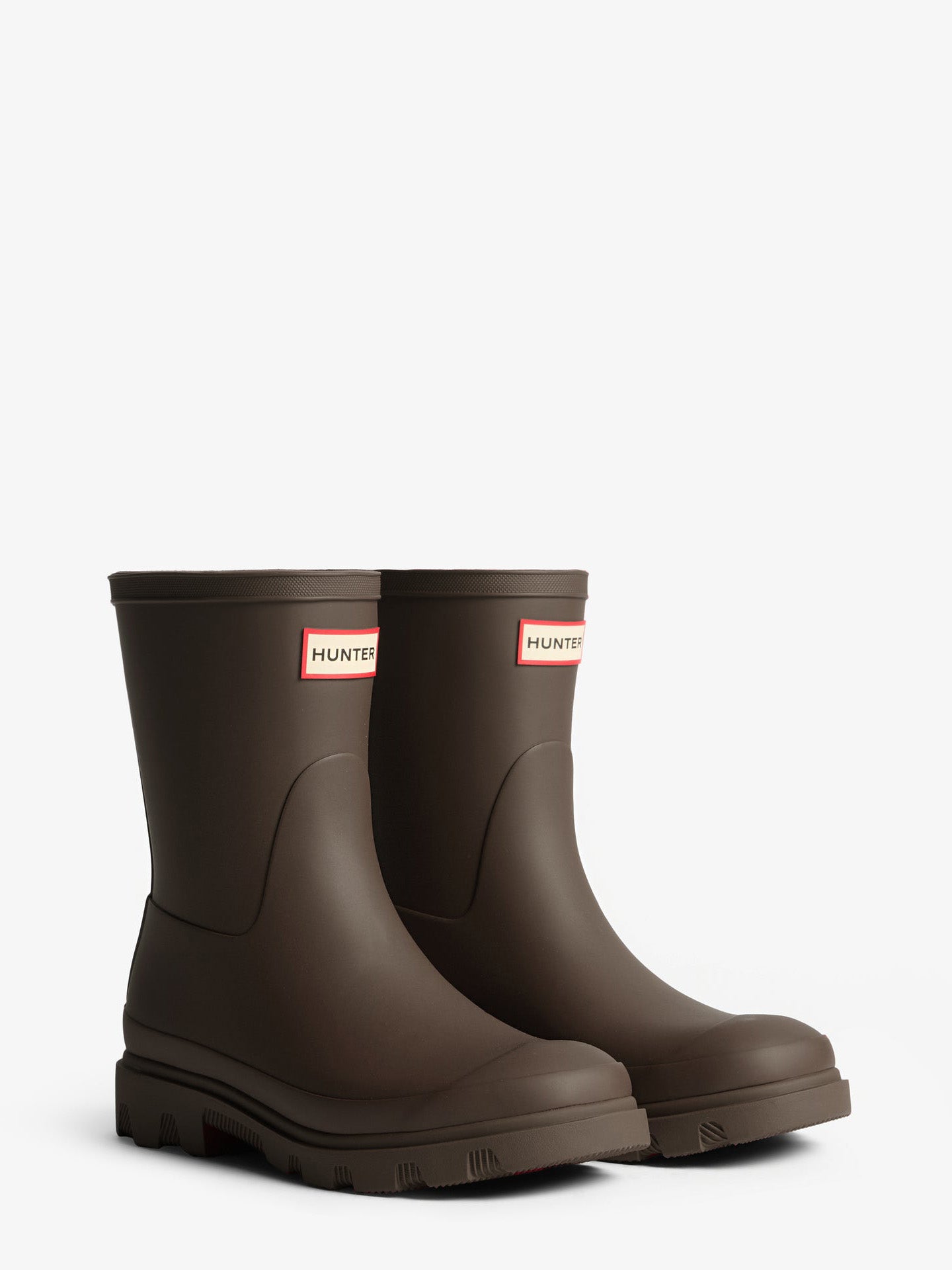 Unisex Downpour short boot, chocolate brown