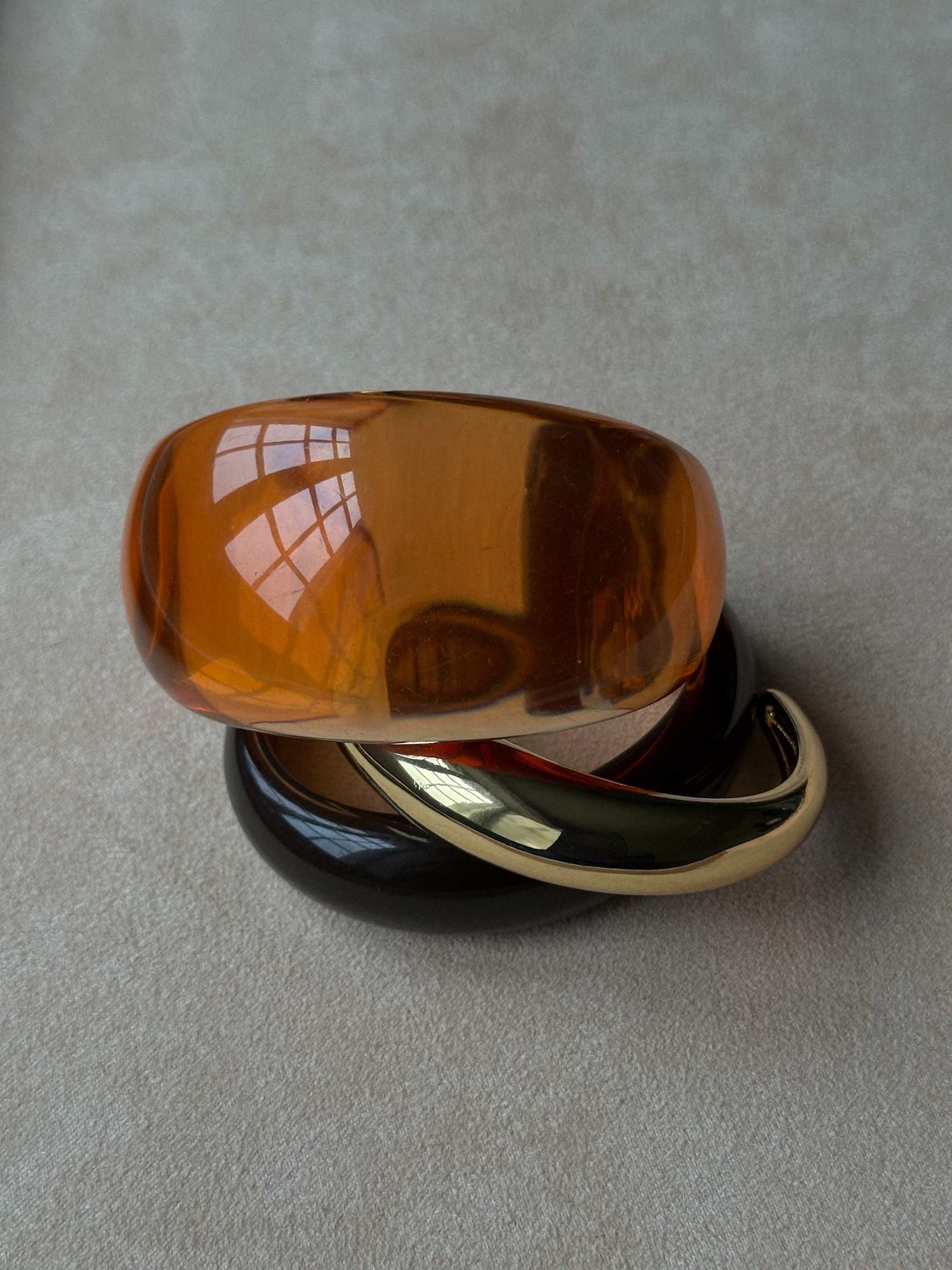 Novie bracelet, clear mocca