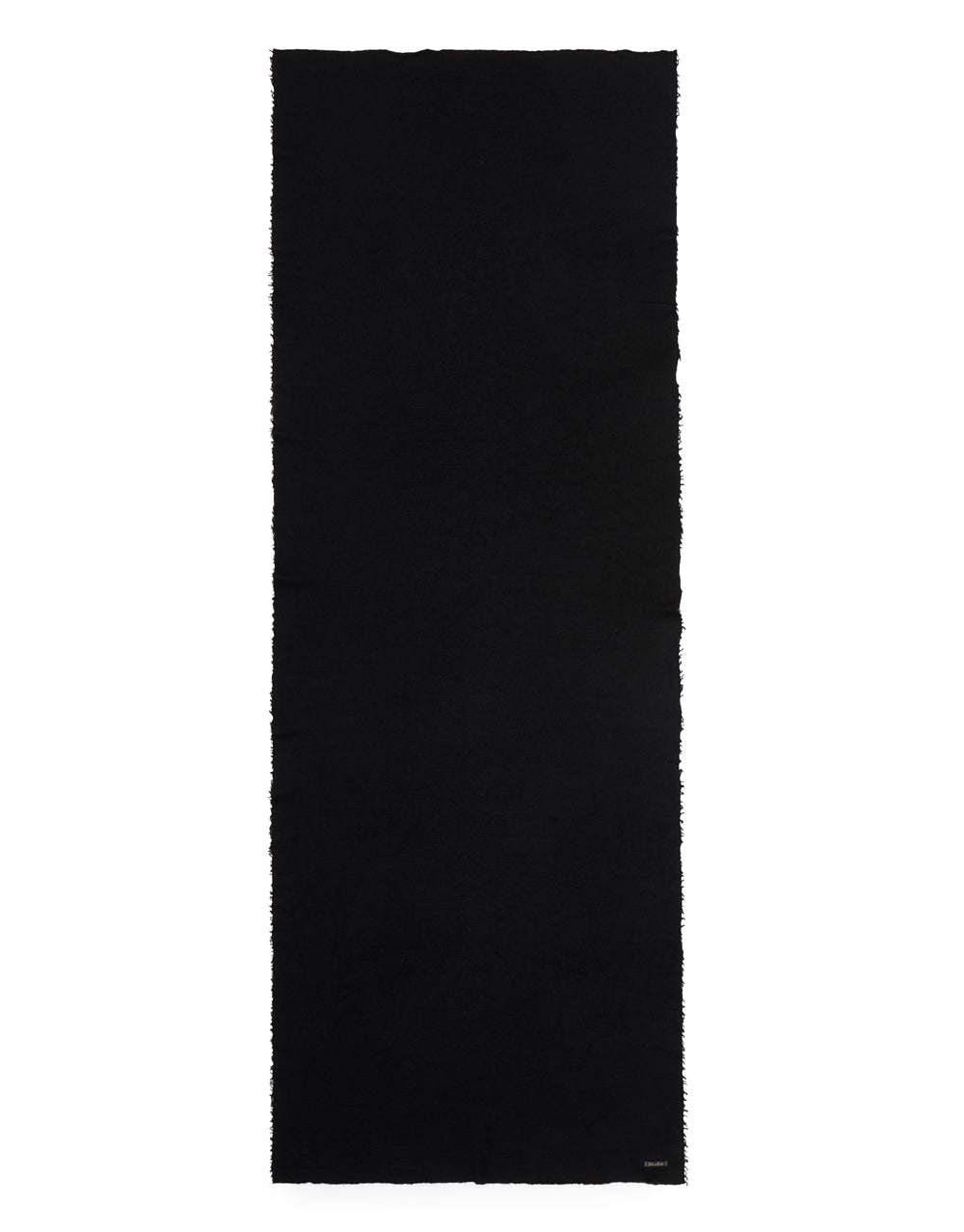 Nuovo Pedro silk and cashmere blend scarf, black
