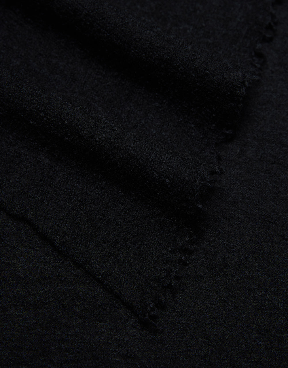 Nuovo Pedro silk and cashmere blend scarf, black