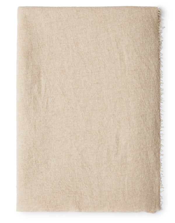 Nuovo Pedro silk-cashmere blend scarf, beige