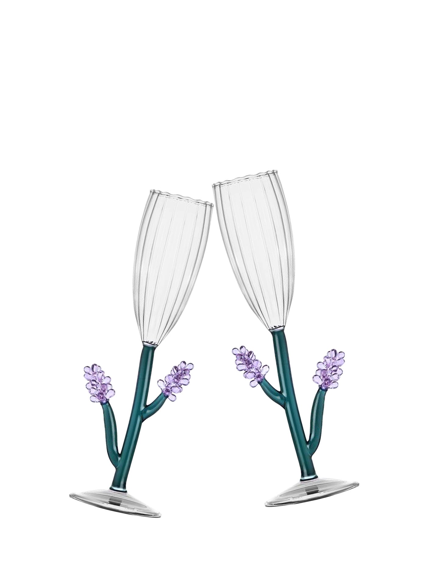 Lavender champagne flute, Botanica collection