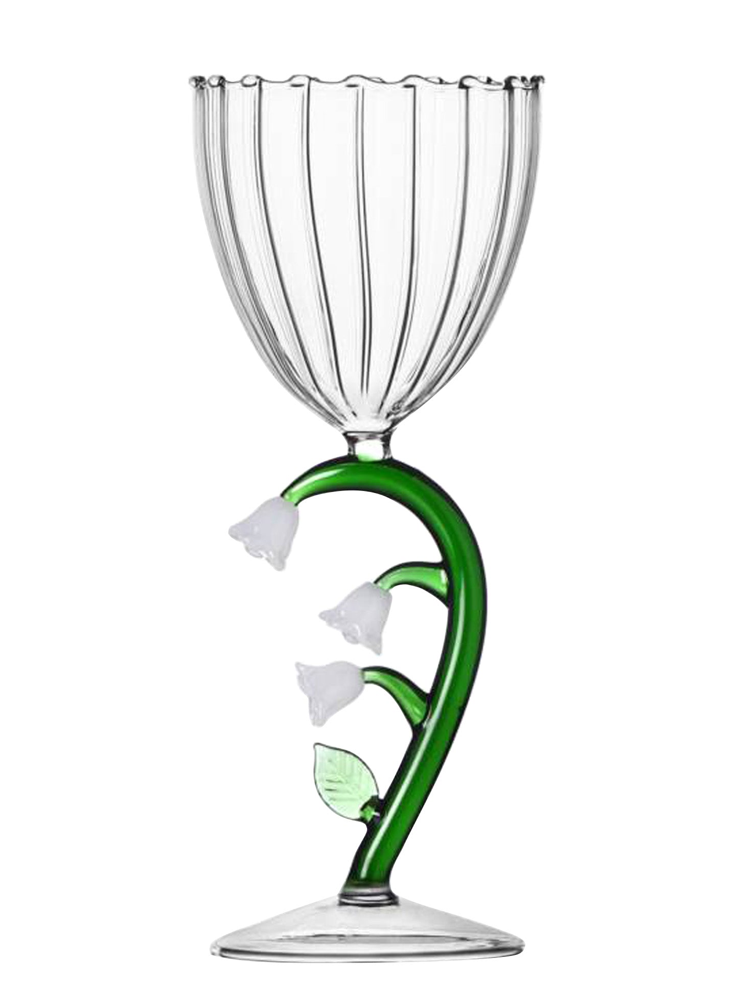 White flower wine glass, Botanica collection