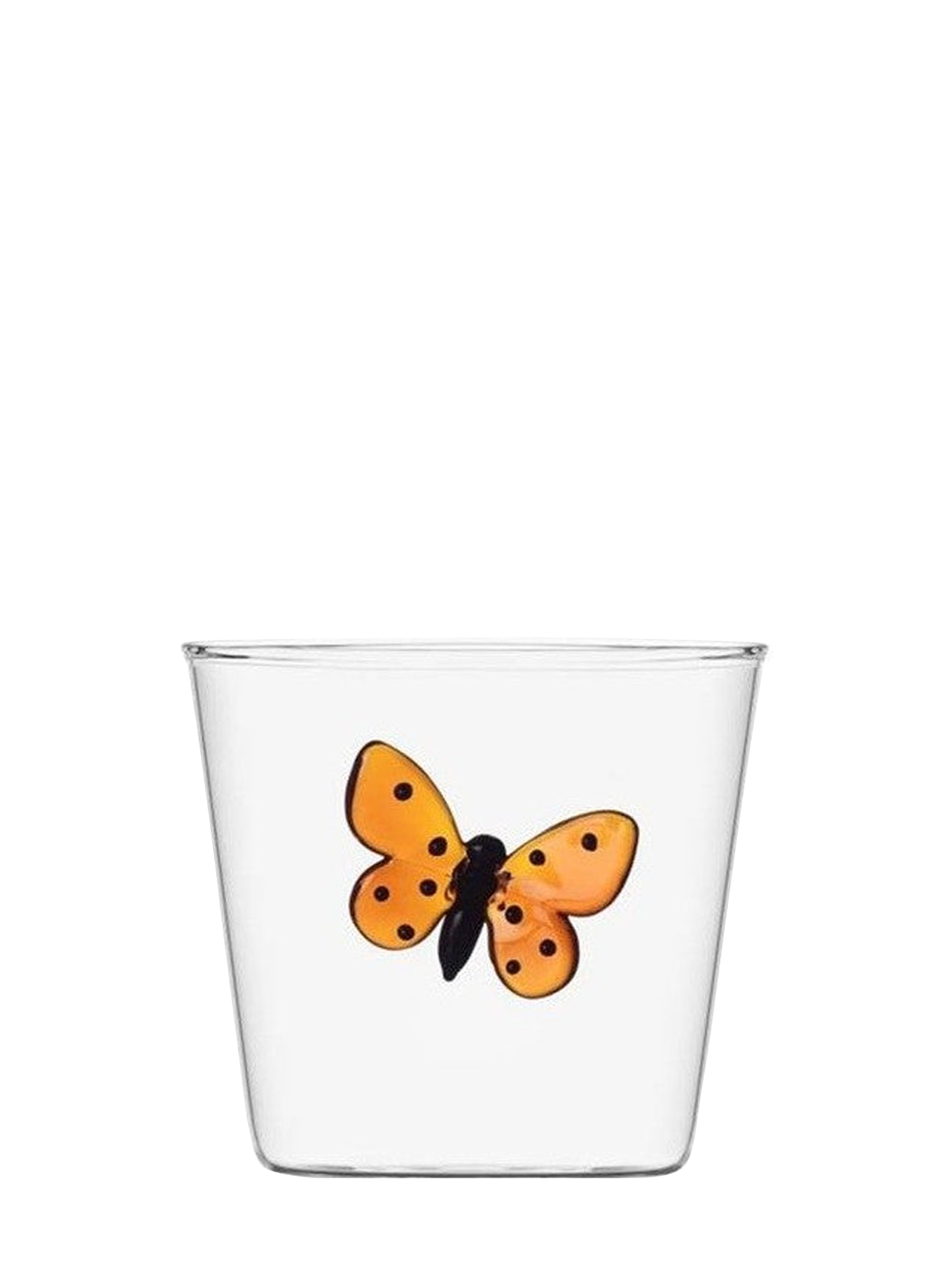 Red-brown Butterfly tumbler, Garden Picnic Collection