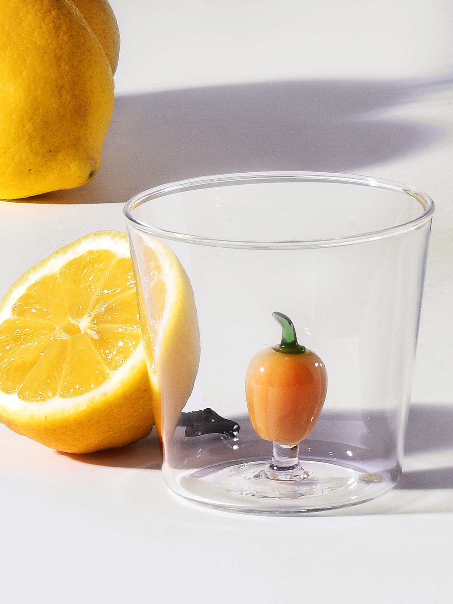 Yellow Pepper Glass Tumbler, Vegetables Collection
