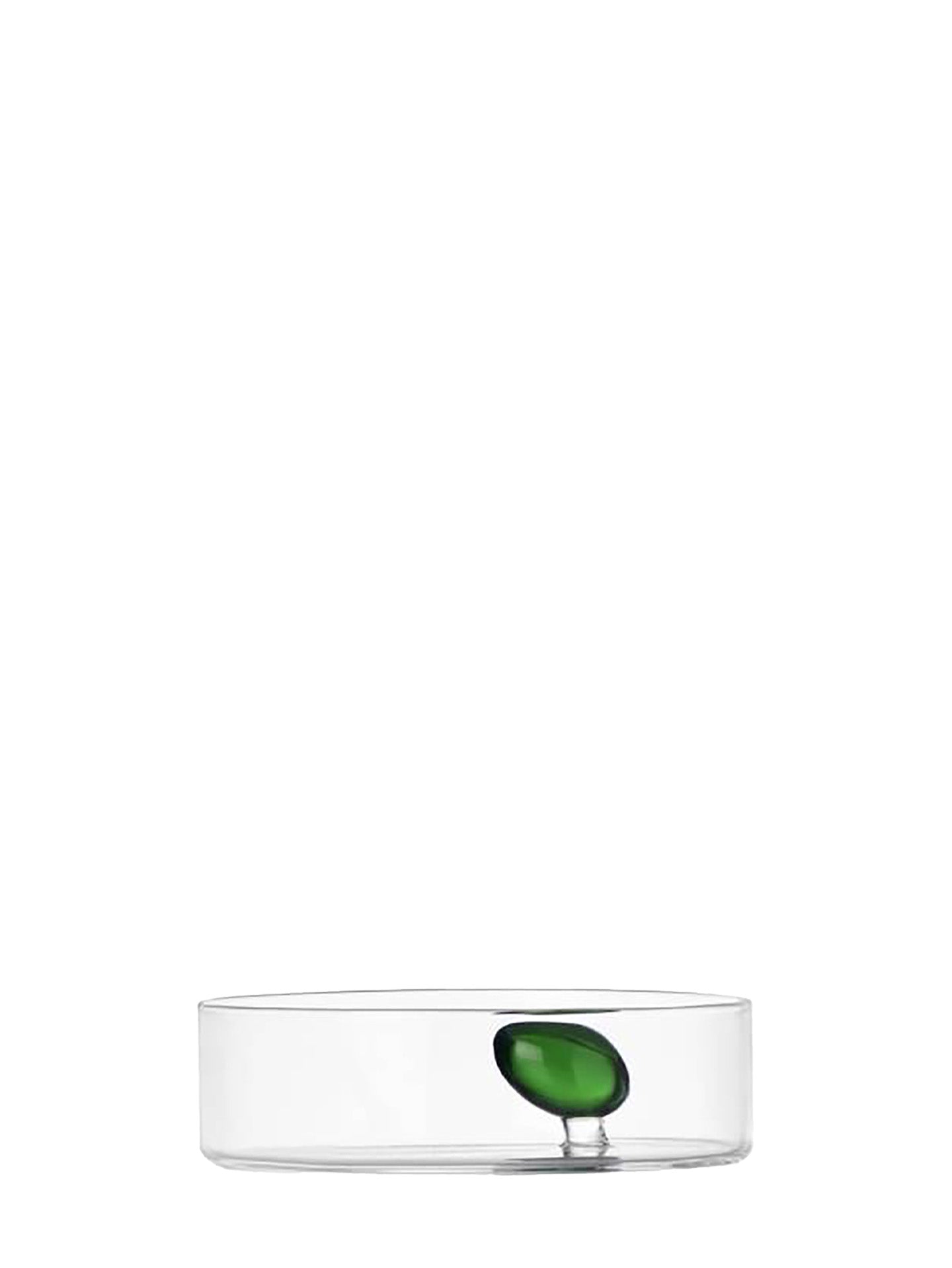 Travasi glass bowl w/green olive