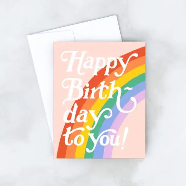 Big Rainbow Birthday Card
