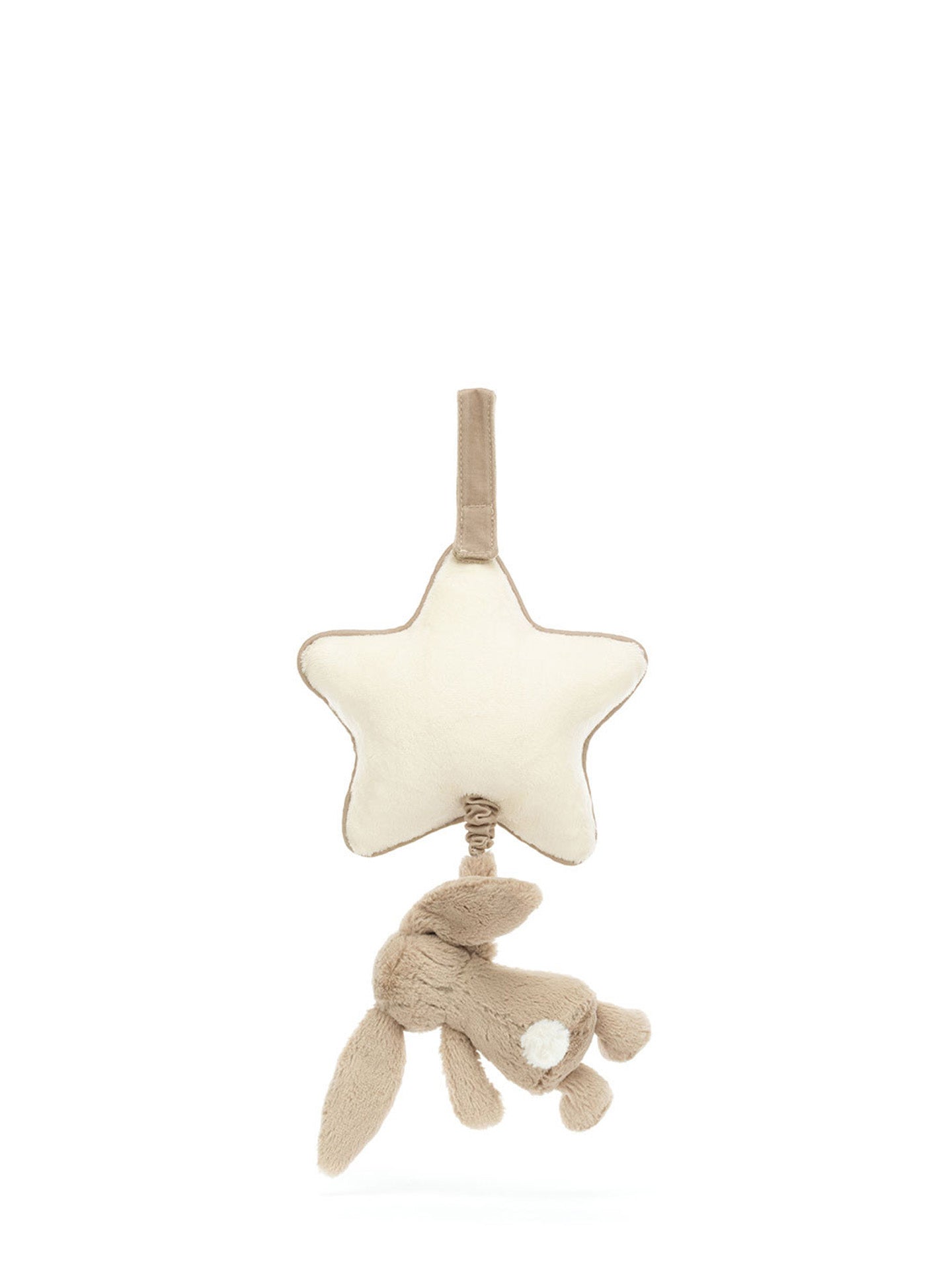 Bashful Beige Bunny musical pull soft baby toy