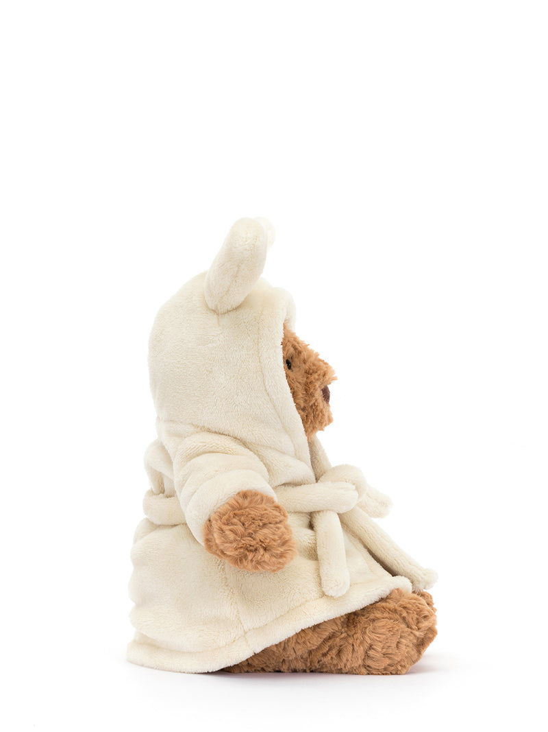 Bartholomew bear in bathrobe, soft toy (26cm)