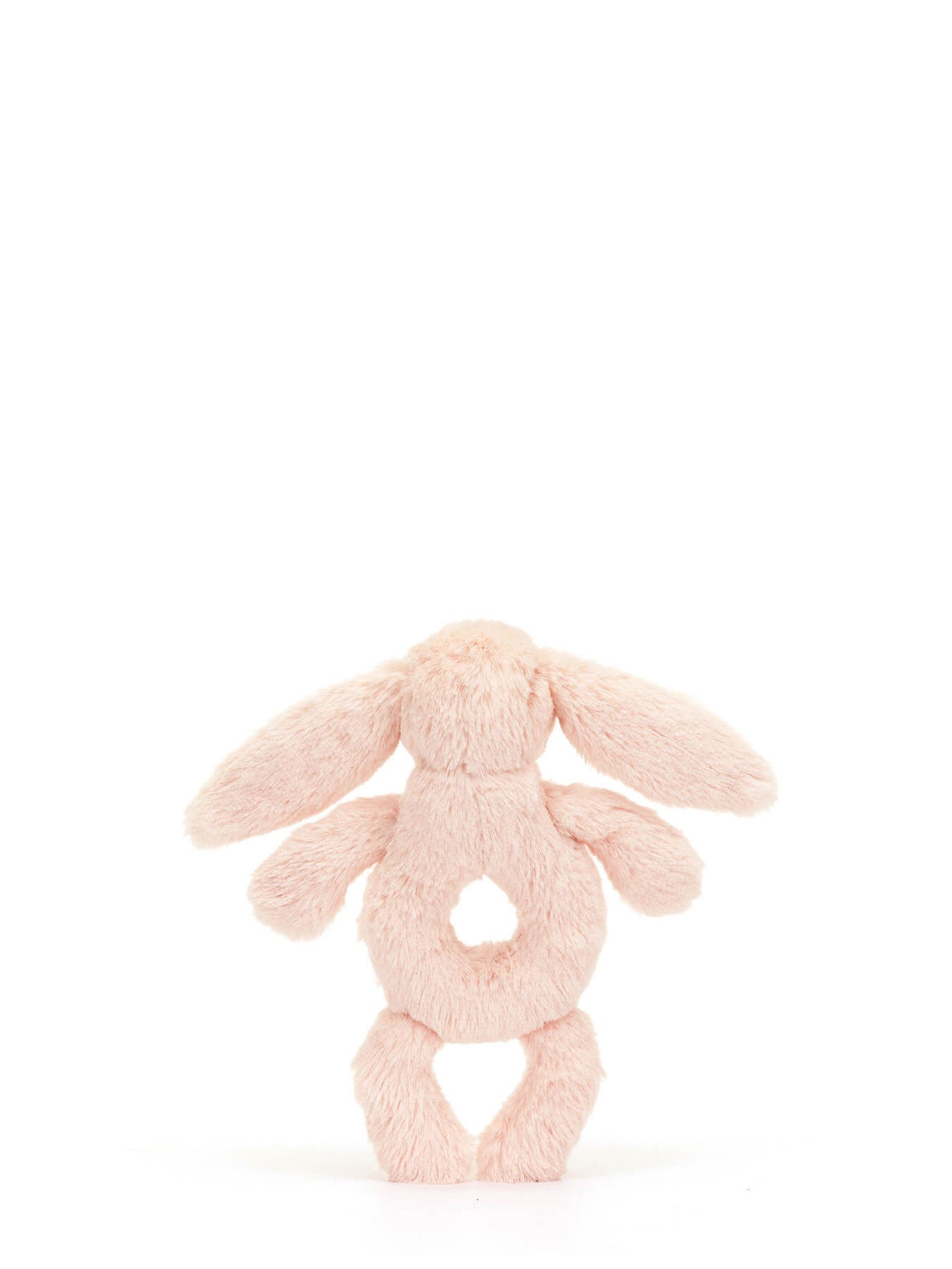 Bashful Bunny Ring Rattle, blush
