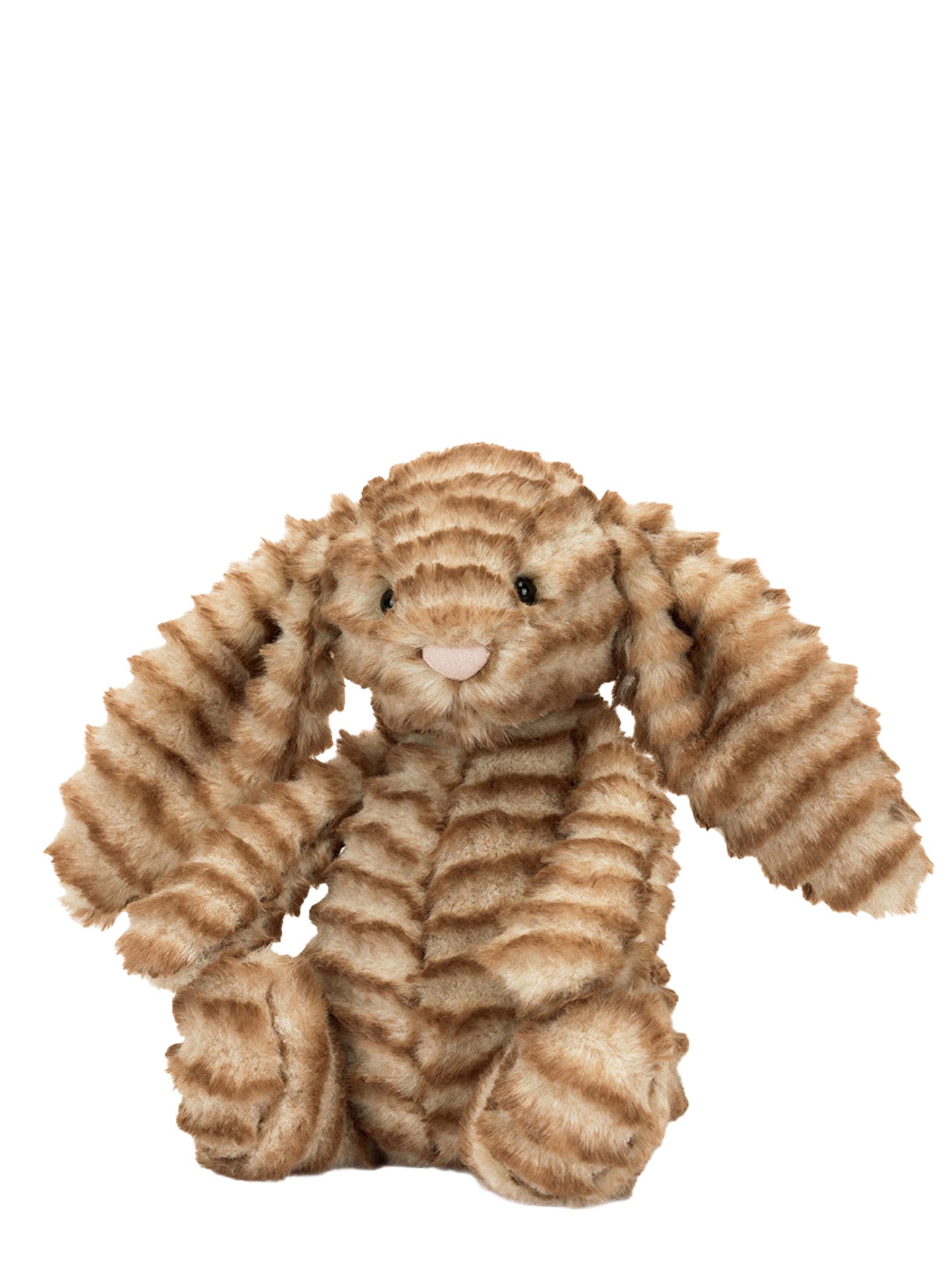 Stuffed animal toy with a textured pattern from Jellycat sits on a white background