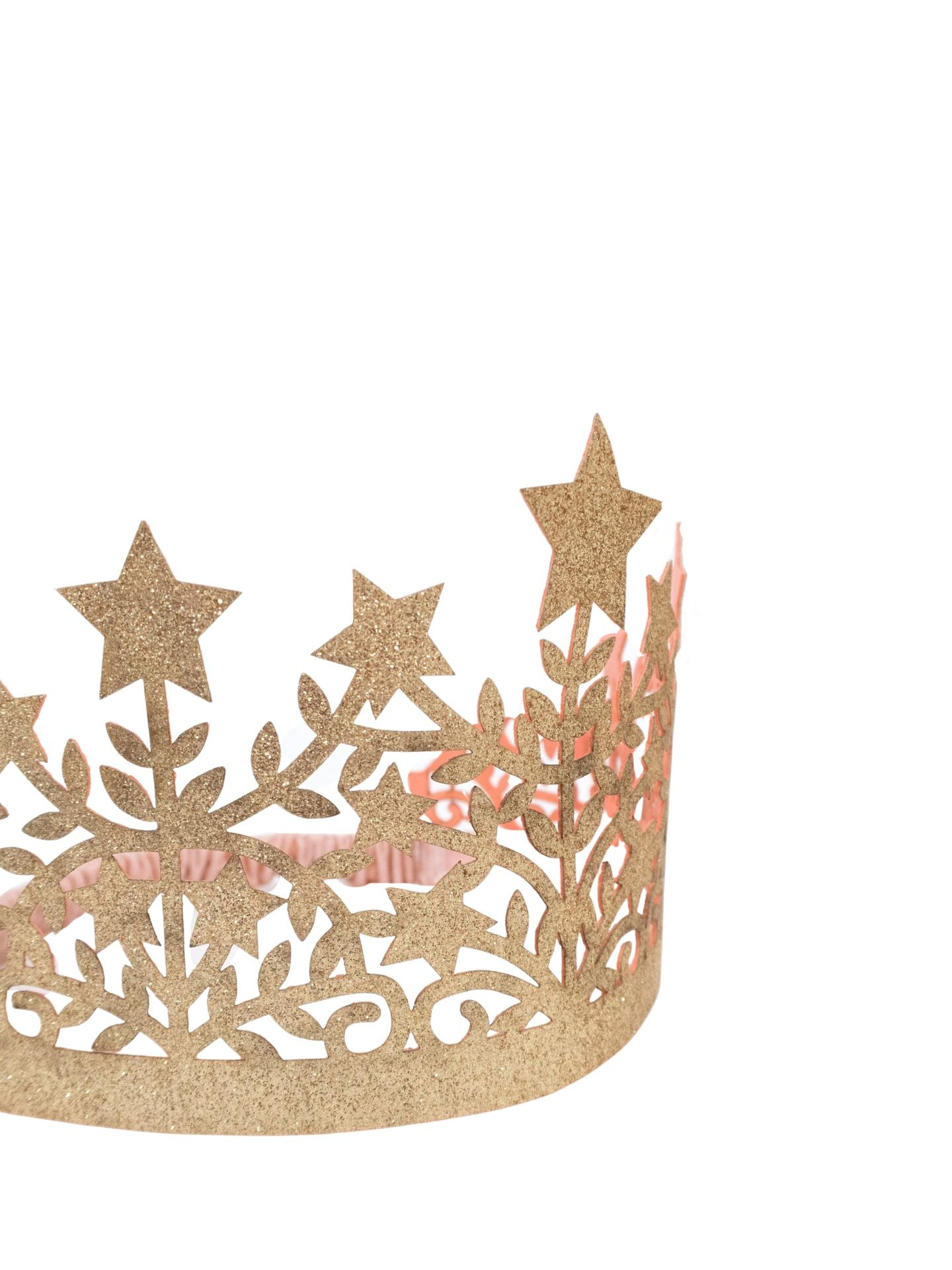 Glitter fabric star crown