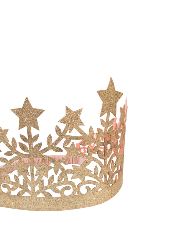 Glitter fabric star crown