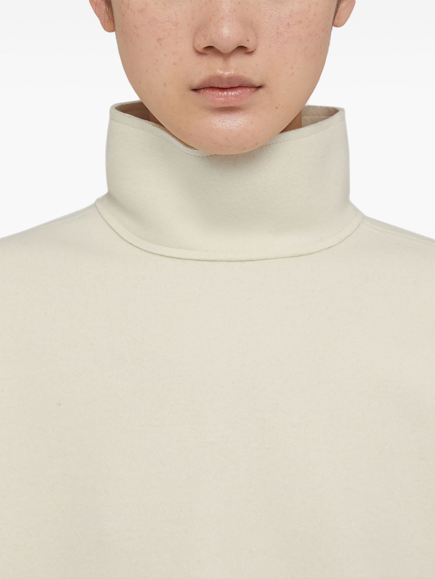 High-Neck Shirt, chalk