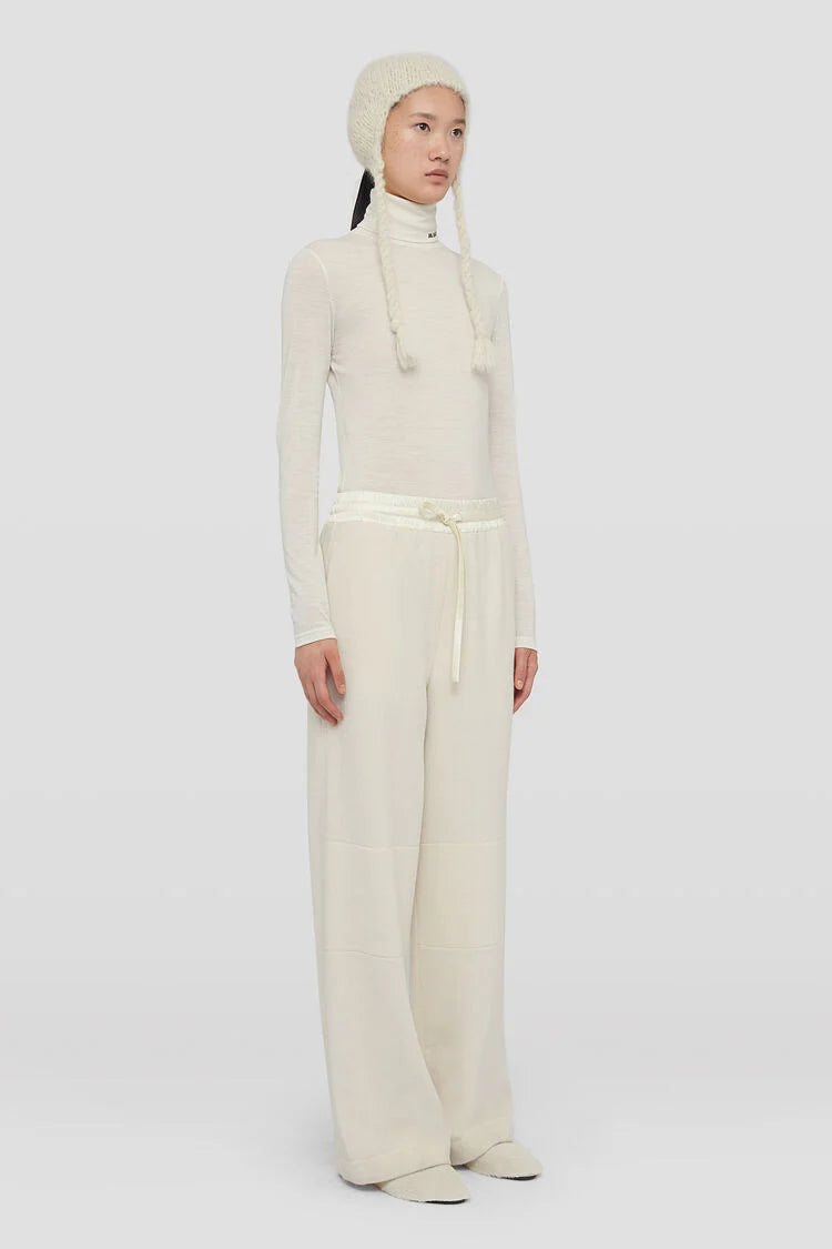 High-Neck T-Shirt, porcelain