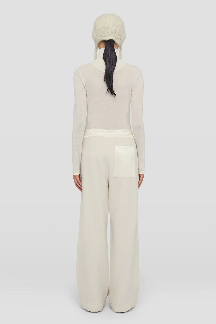 High-Neck T-Shirt, porcelain