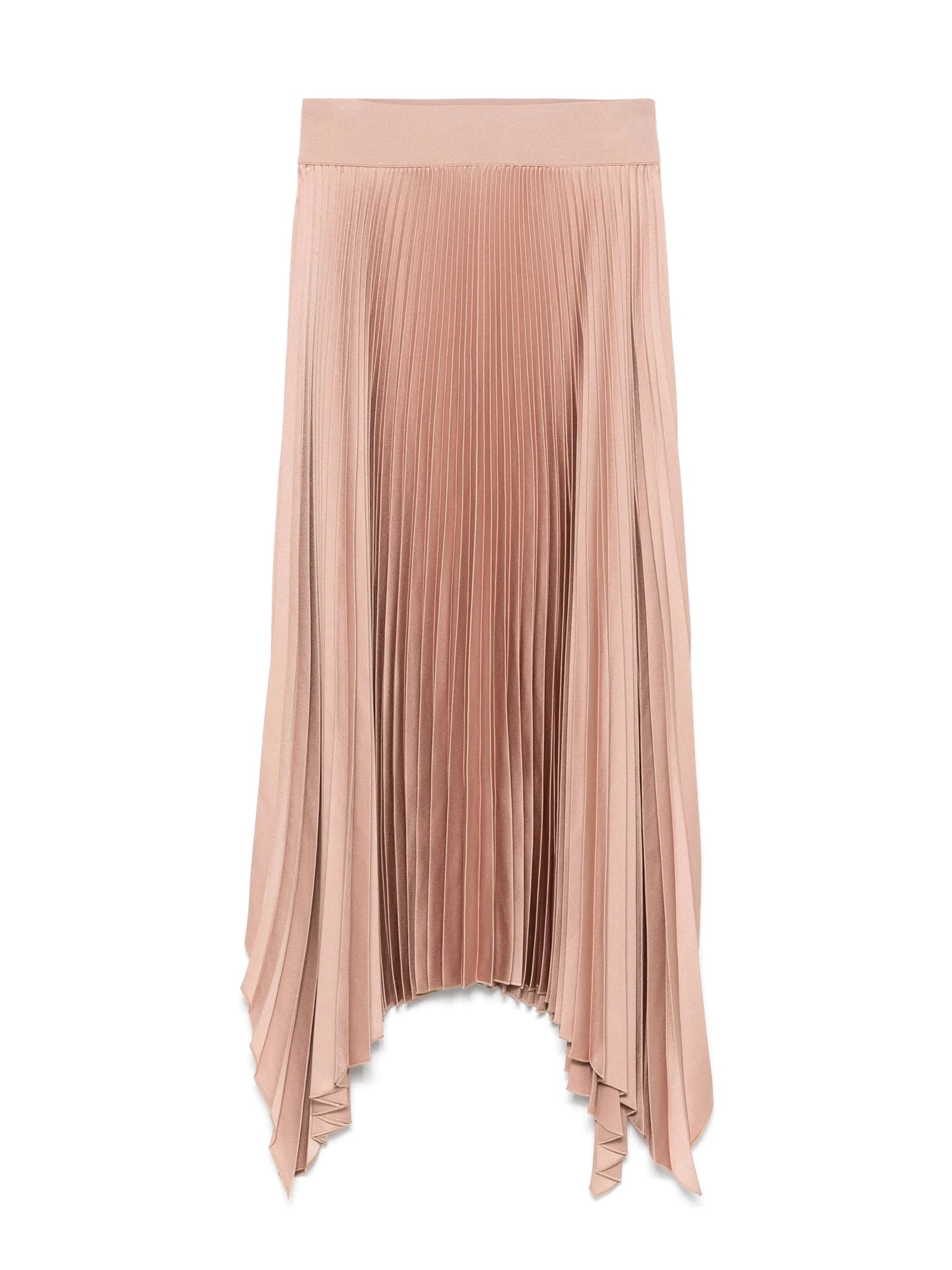Ade Knit Weave Plissé Skirt, blusher
