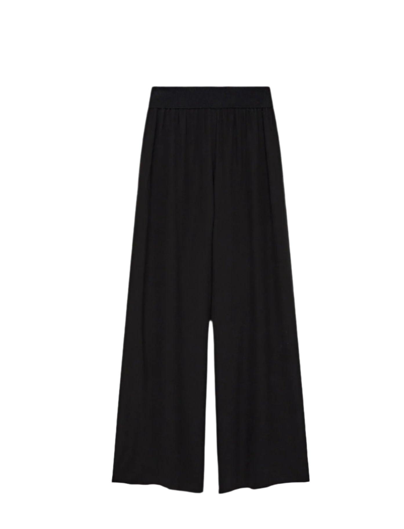 Crepe De Soie hulin pants, black