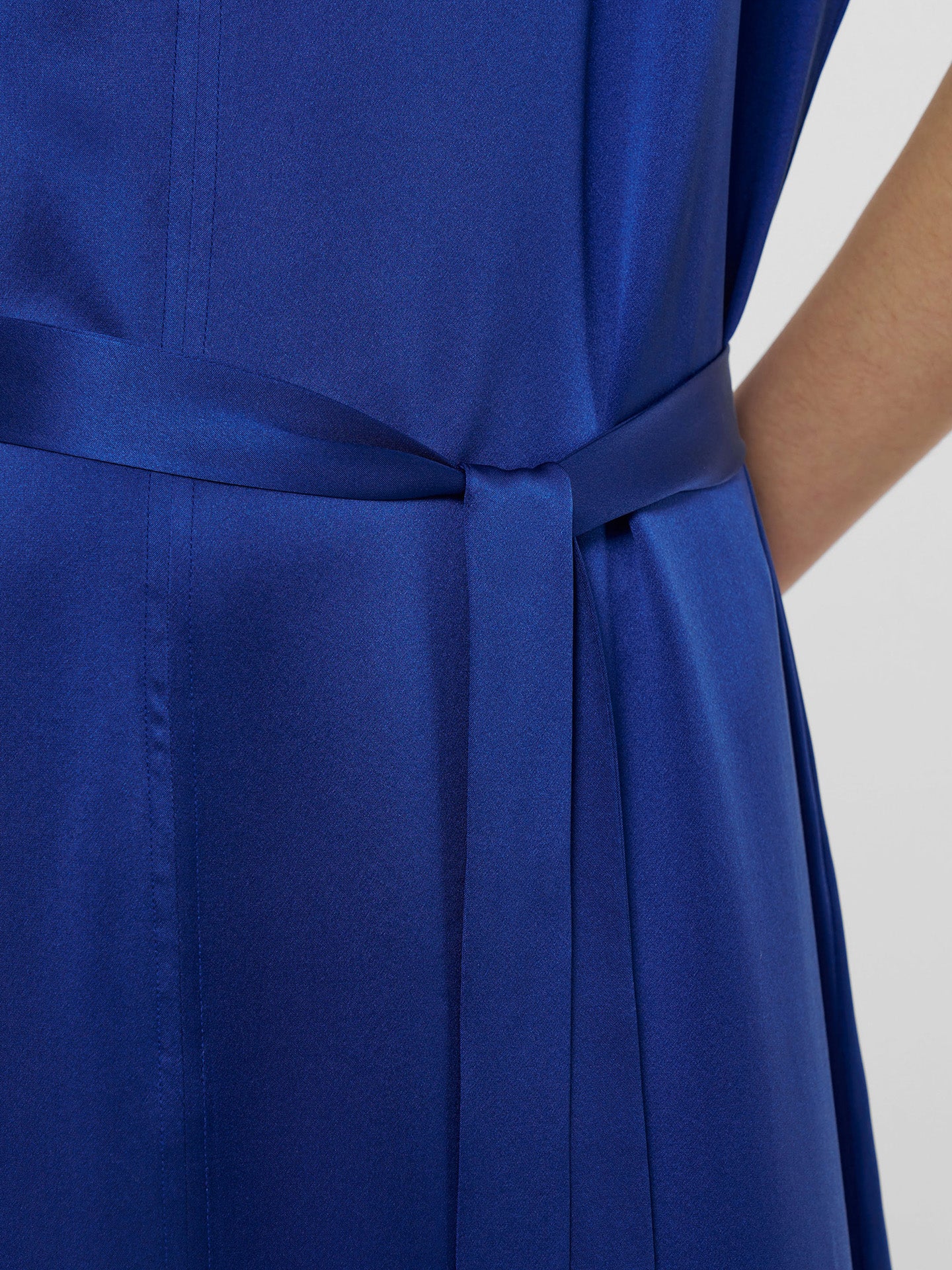 Daviel Silk Dress, Cobalt Blue