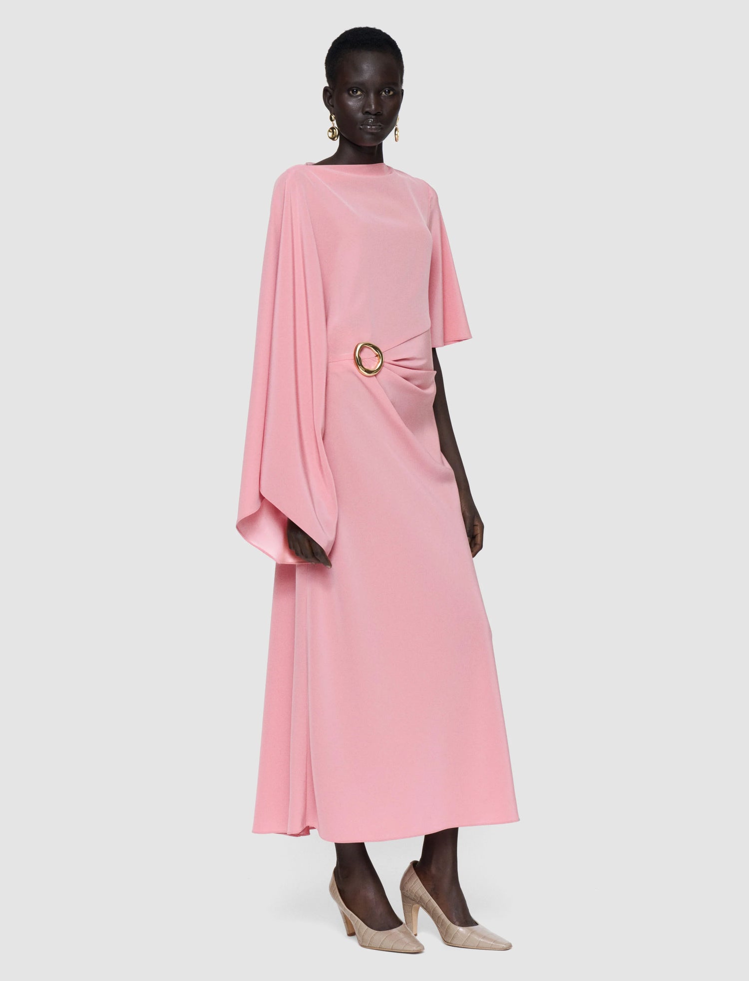 Joya dress satin twill, blush