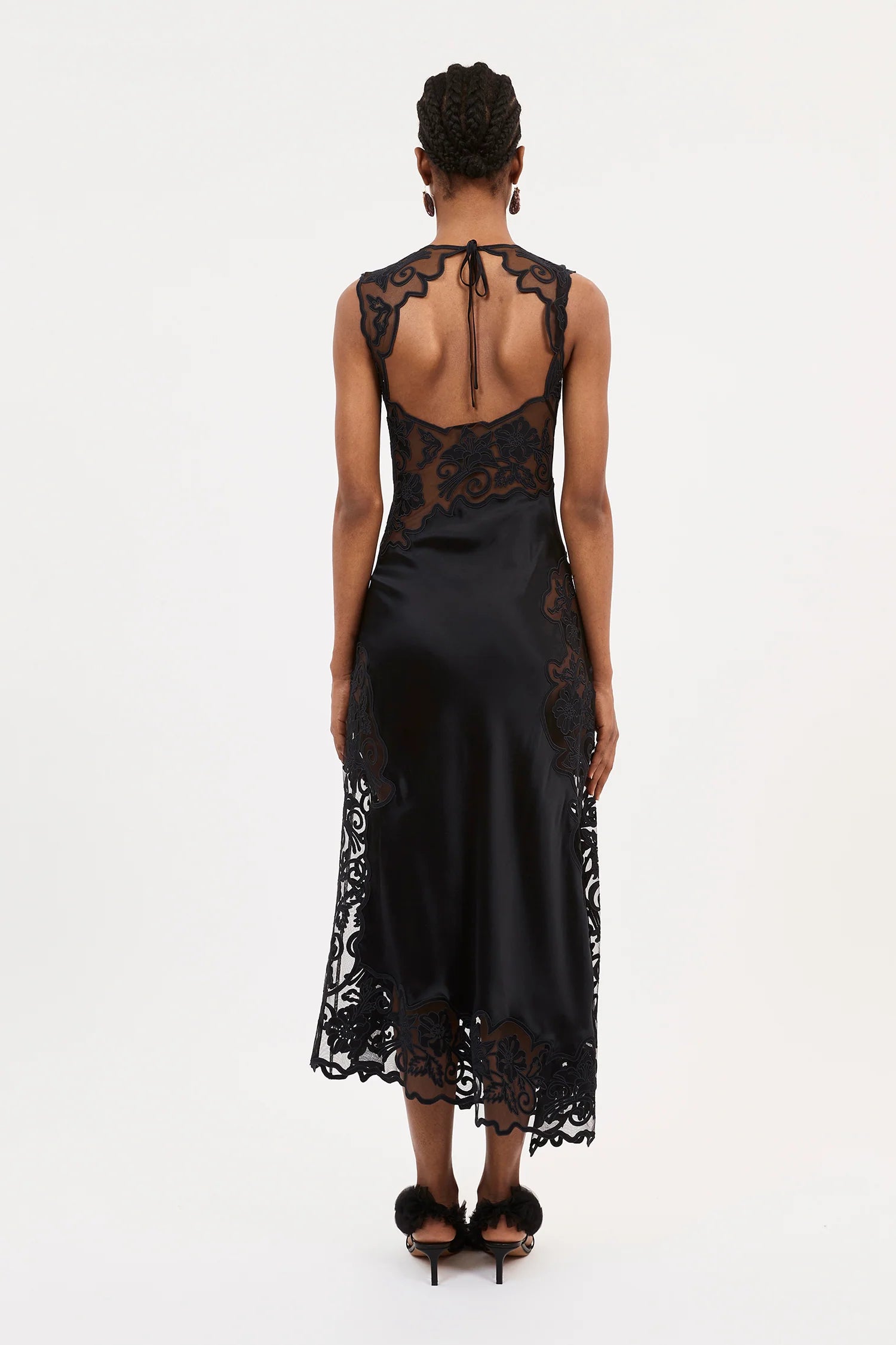 Kaia Silk Dress, Black