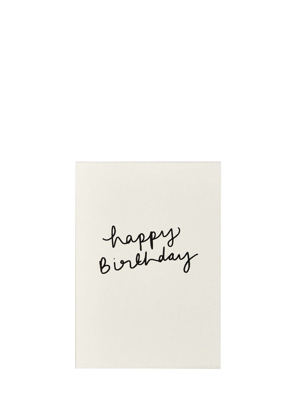 Happy birthday cursive birthday card