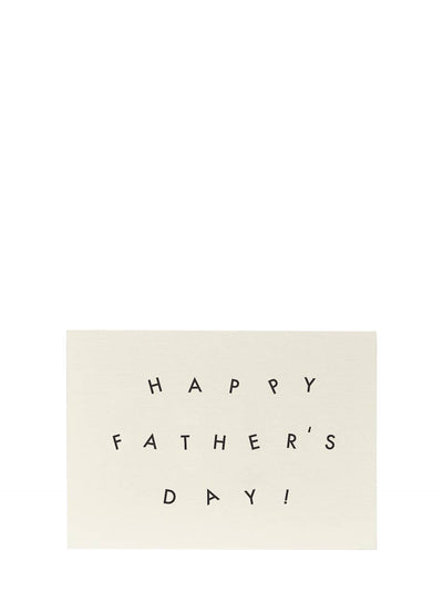 Tottering typography father's day card