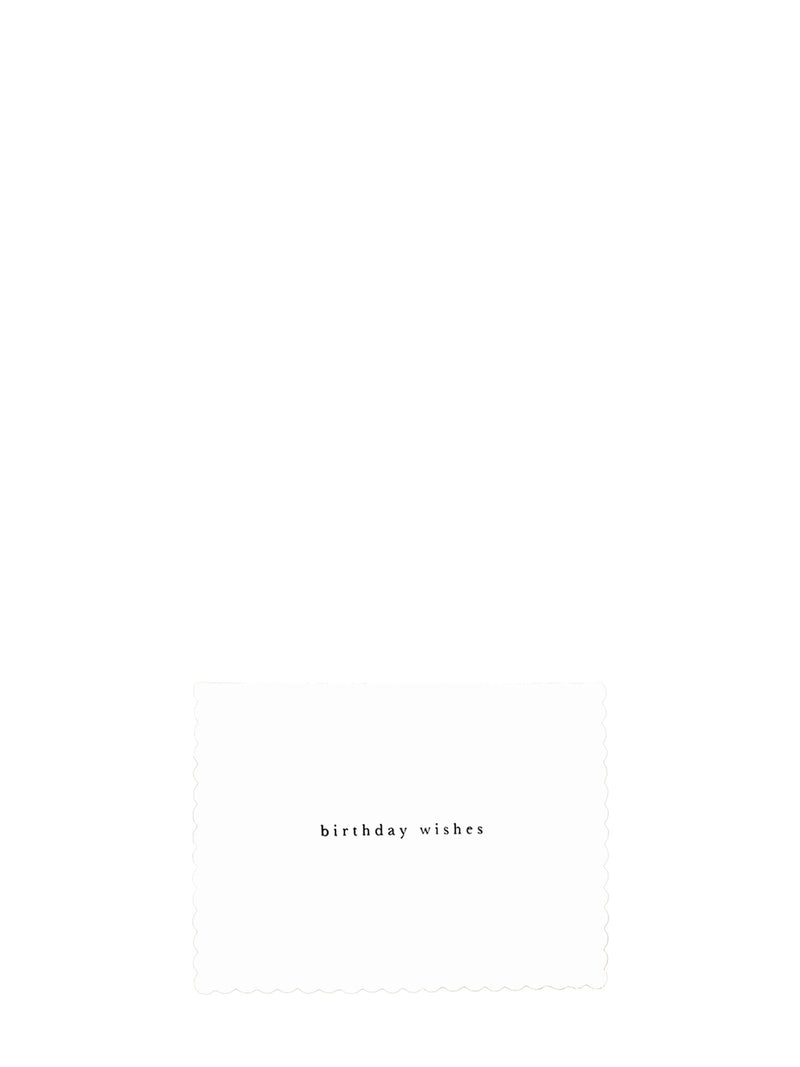 Mignon scalloped mini birthday card