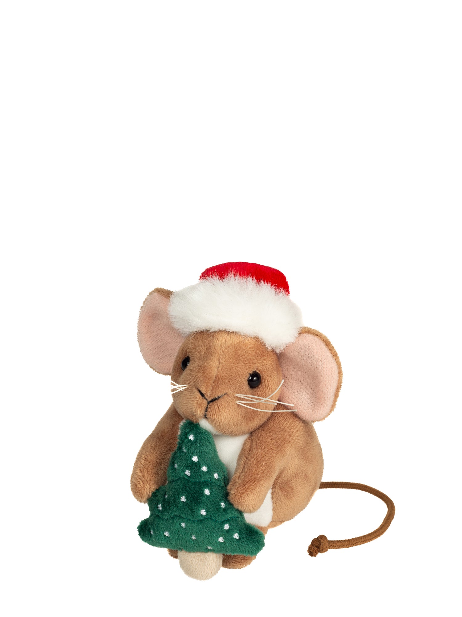 Christmas Mouse with Christmas tree soft toy (11 cm)