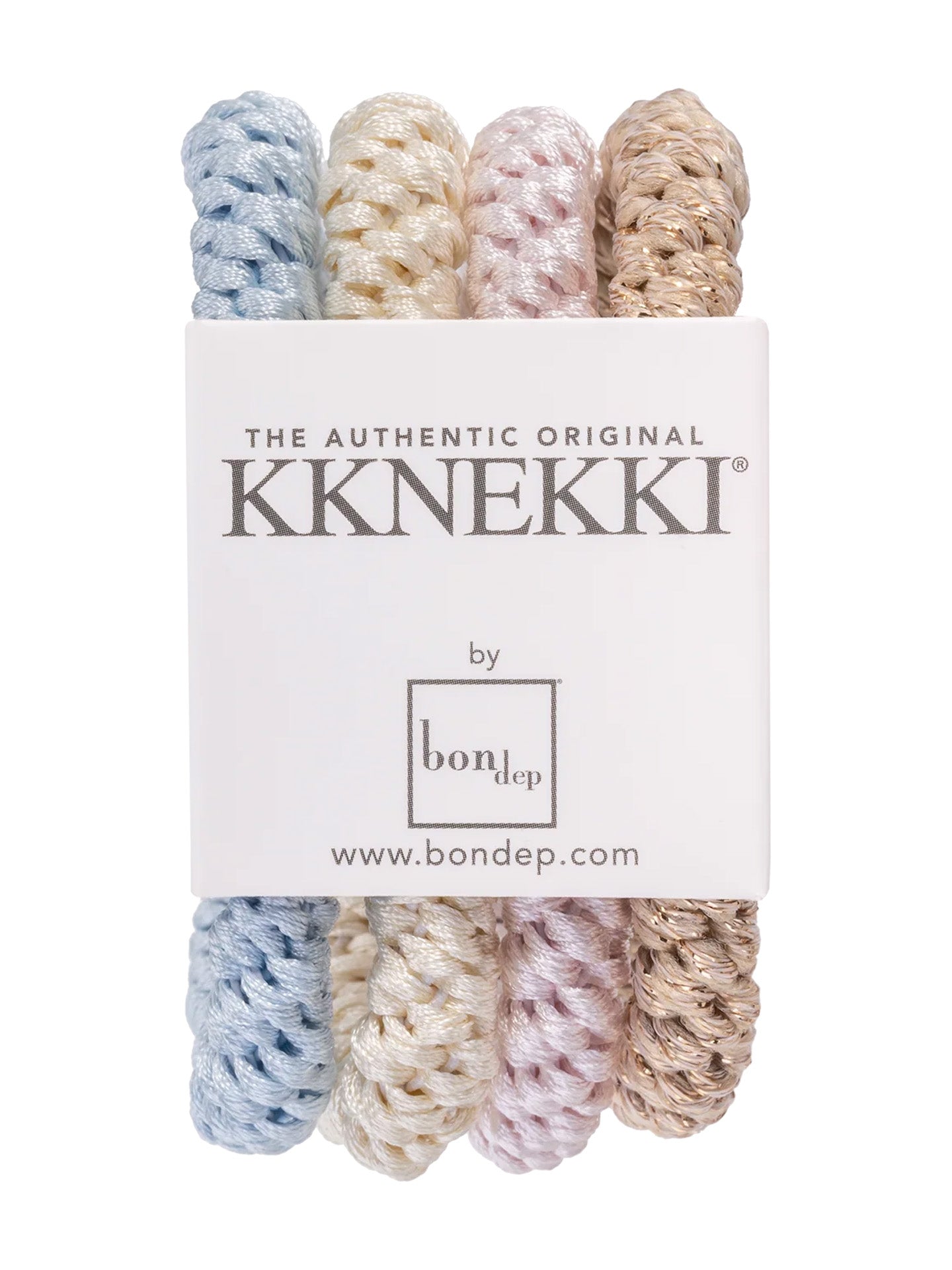 KKNEKKI Bundle 37 pastels, set of 4 hair ties