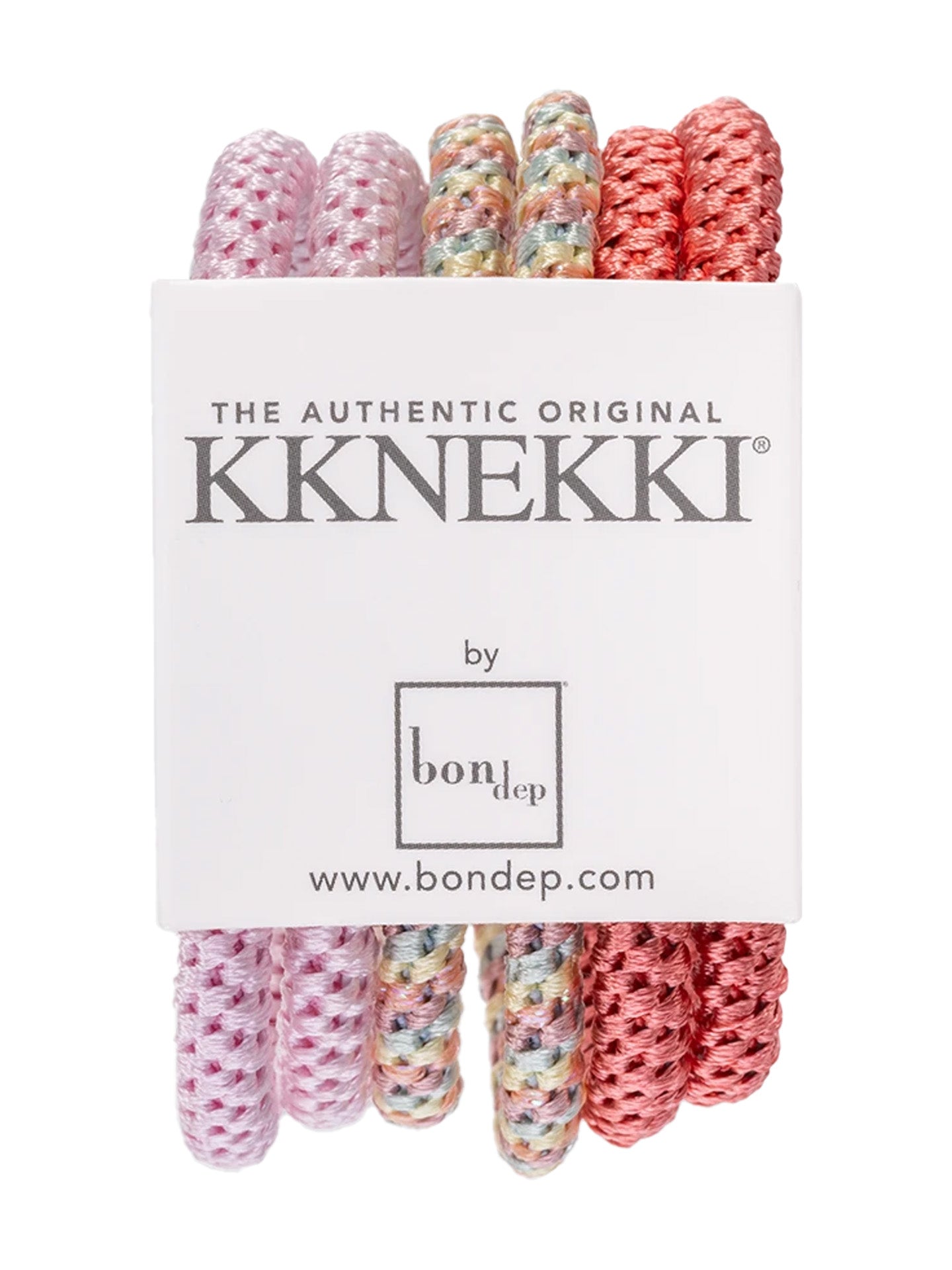 Kknekki Slim bundle 5 set of 6 hair ties, pinks, peaches