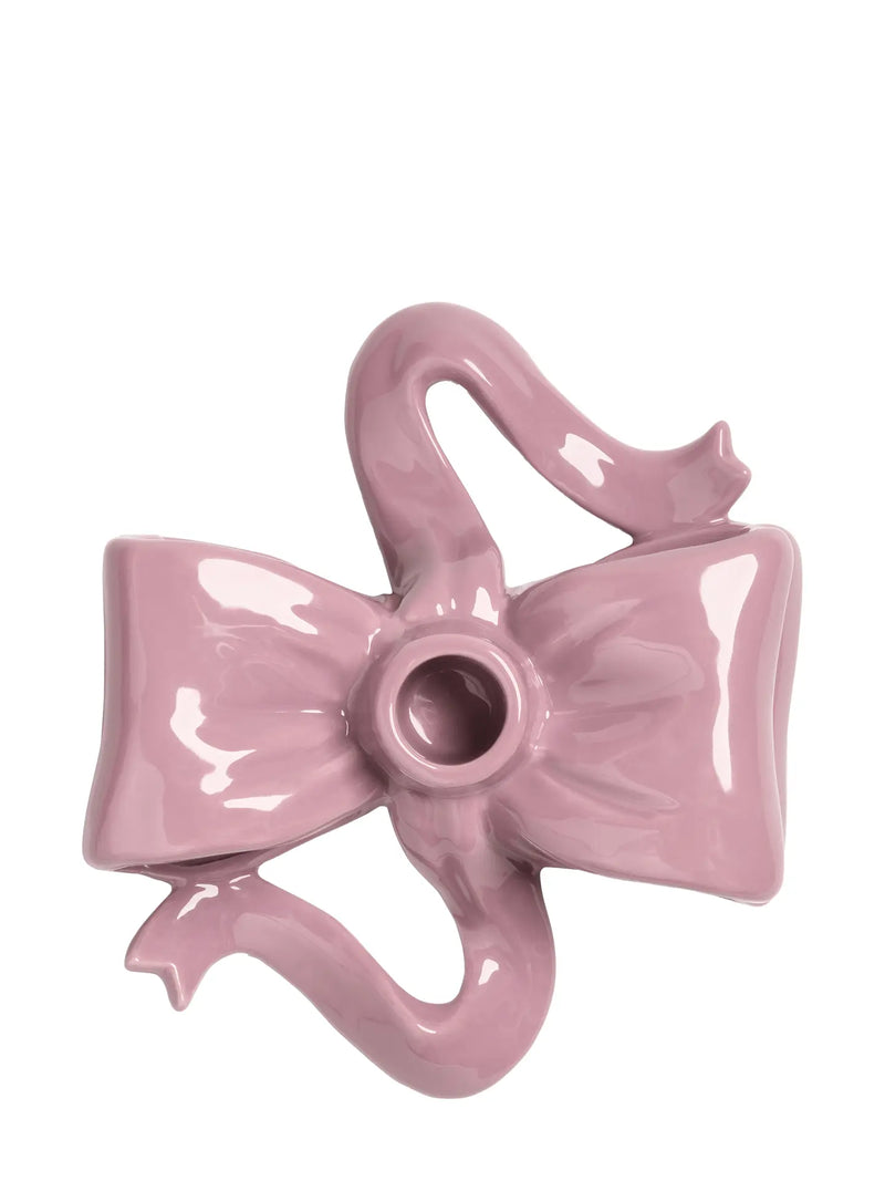 Ribbon candle holder, pink