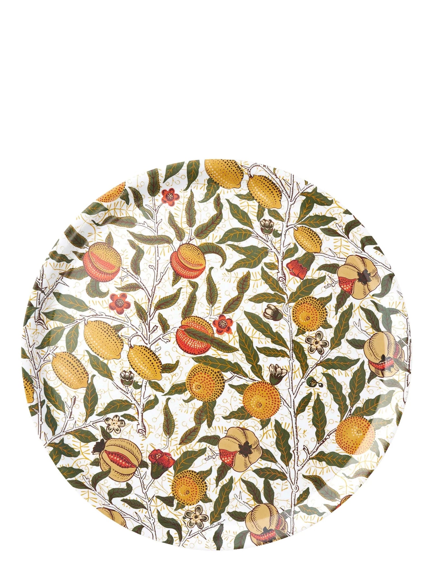 Wooden tray with William Morris fruit print